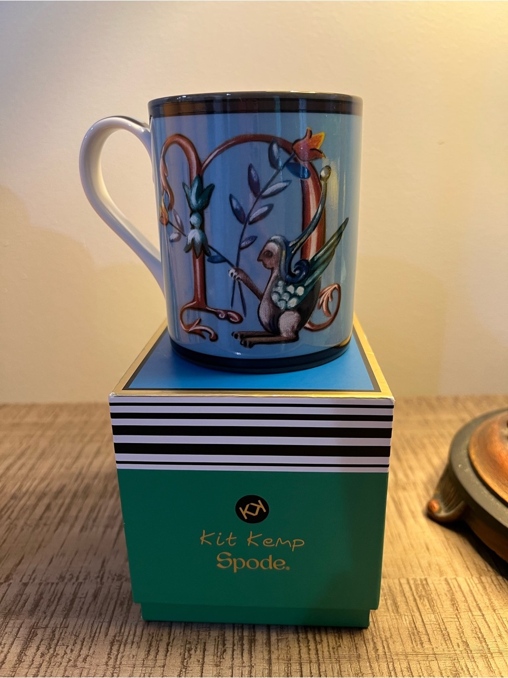 NEW- Kit Kemp for Spode Initial Mug- Initial N